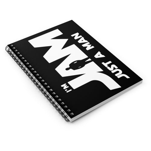 I'm JAM Spiral Notebook - Ruled Line (White Letters on Black Cover)