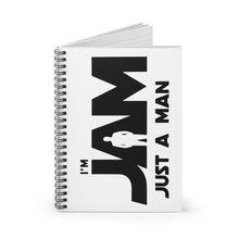 I'm JAM Spiral Notebook - Ruled Line (Black Letters on White Cover)